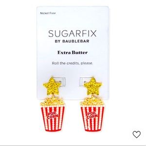 SUGARFIX BaubleBar NWT Retro Popcorn Drop Earrings - Red